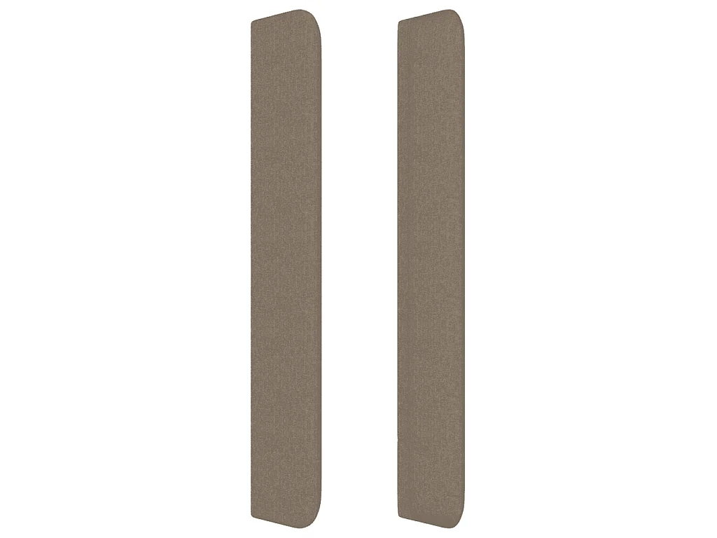 Sommier à lattes de lit avec matelas Taupe 140x200 cm Tissu