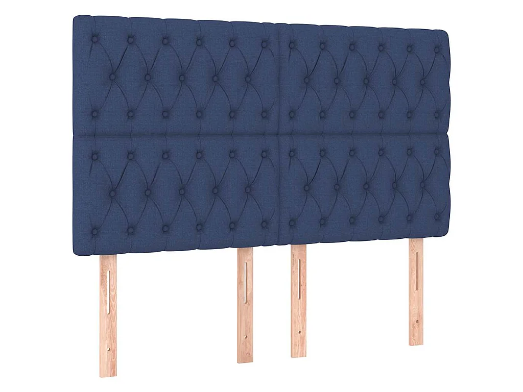 Giroletto senza Materasso Blu 140x200 cm in Tessuto