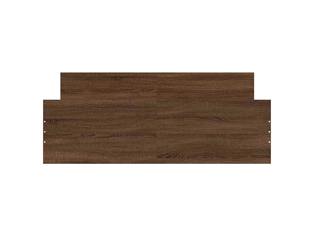 Cadre de lit sans matelas chêne marron 150x200 cm