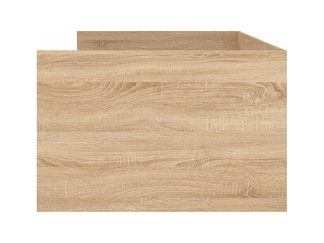 Bedframe sonoma eikenkleurig 75x190 cm Small Single