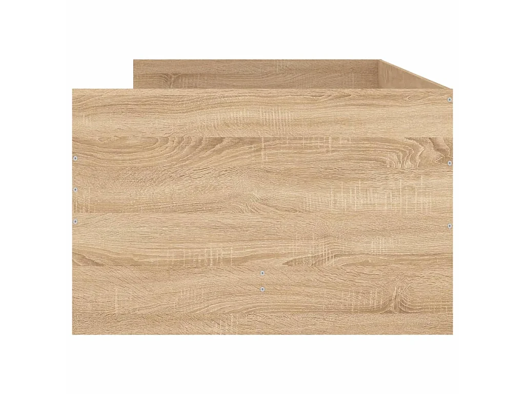 Cadre de lit sans matelas chêne sonoma 75x190 cm