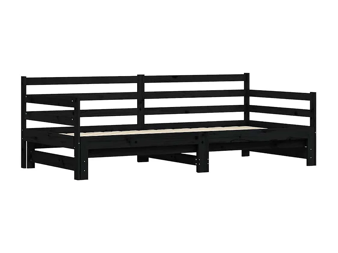 Lit de jour et lit gigogne sans matelas 80x200 cm bois massif