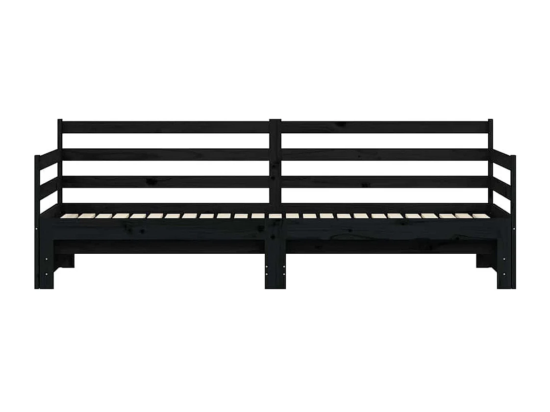 Lit de jour et lit gigogne sans matelas 80x200 cm bois massif