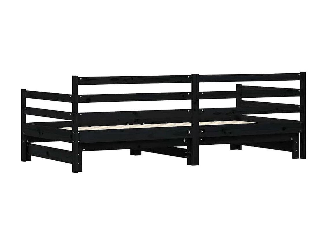 Lit de jour et lit gigogne sans matelas 80x200 cm bois massif