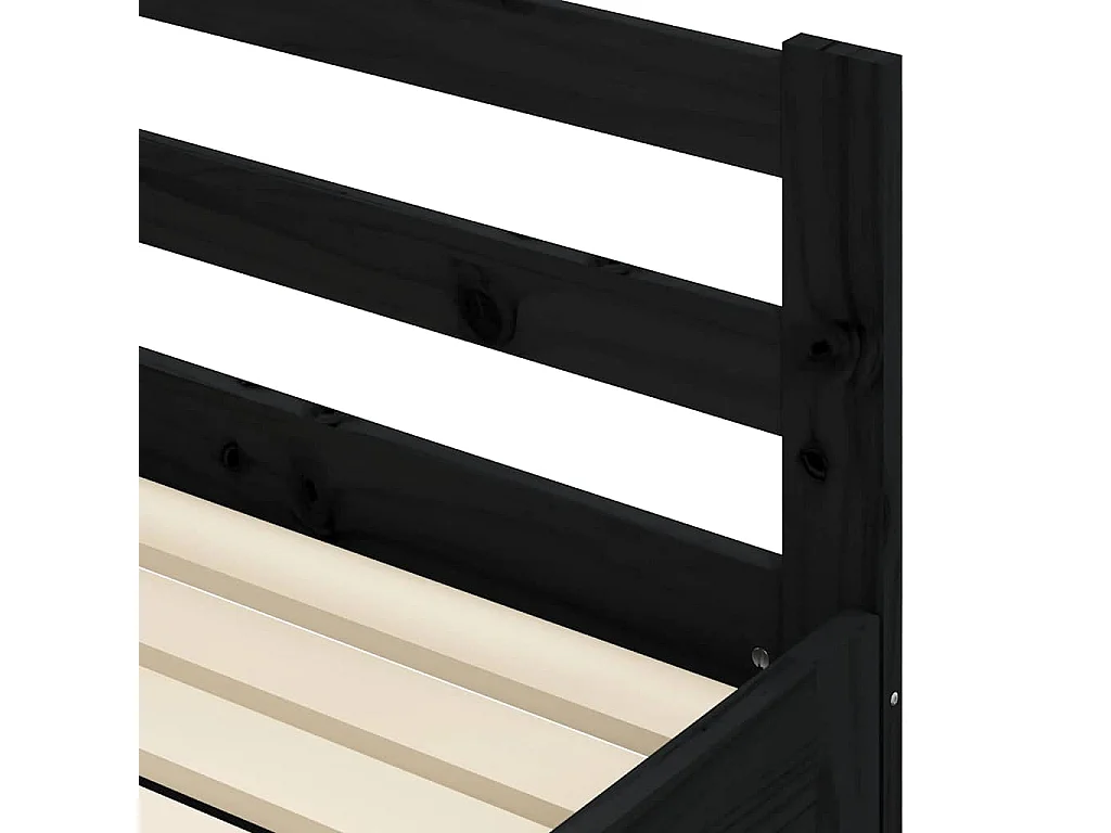 Lit de jour et lit gigogne sans matelas 80x200 cm bois massif