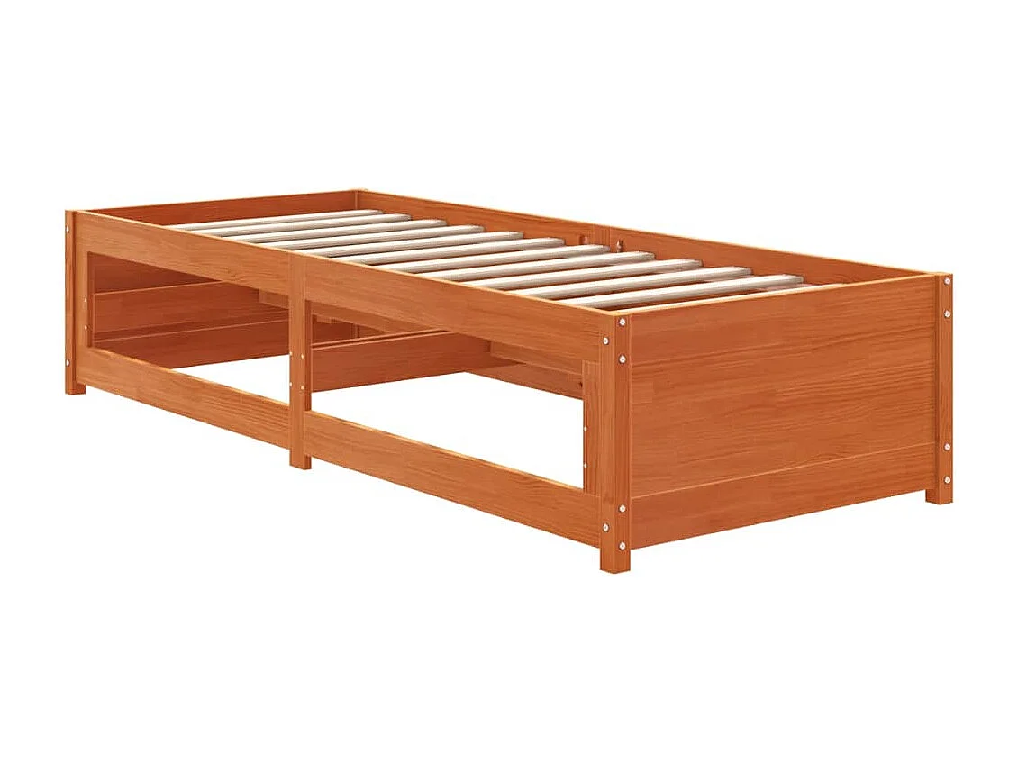 Lit de jour sans matelas cire marron 80x200 cm bois pin massif