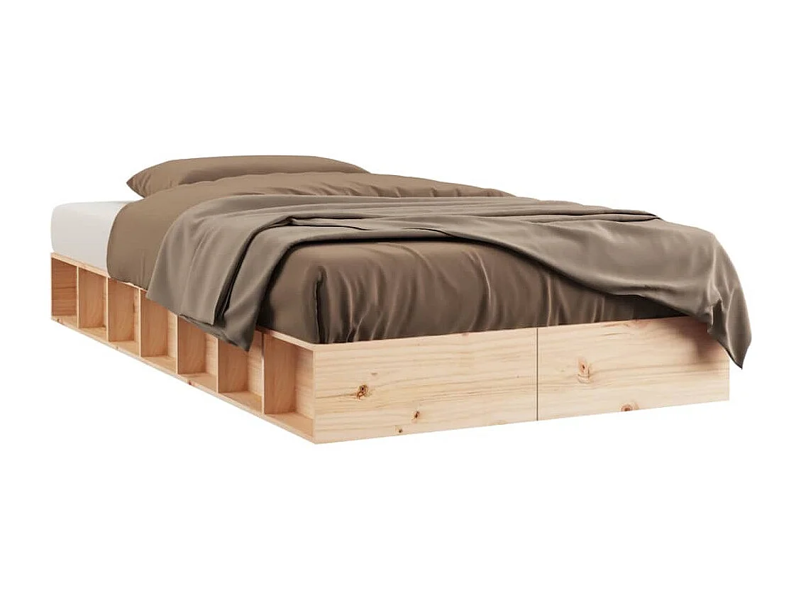 Bedframe massief hout 100x200 cm