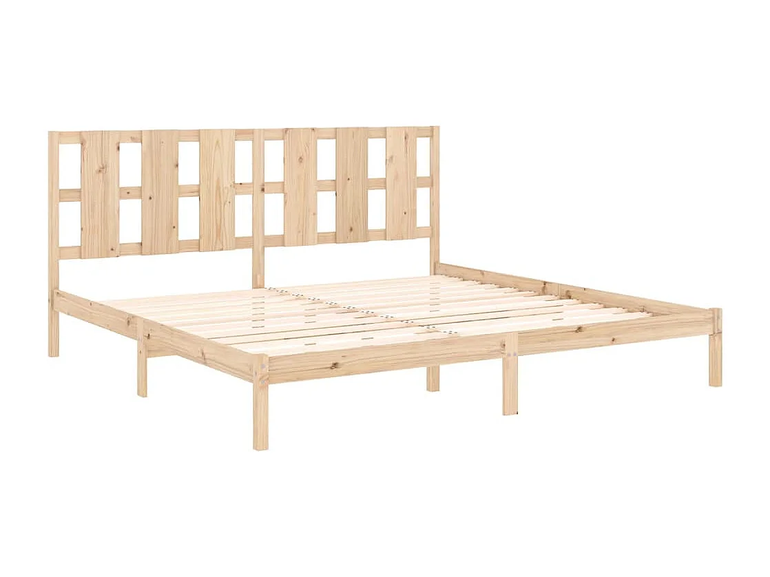 Cadre de lit sans matelas 180x200 cm bois massif