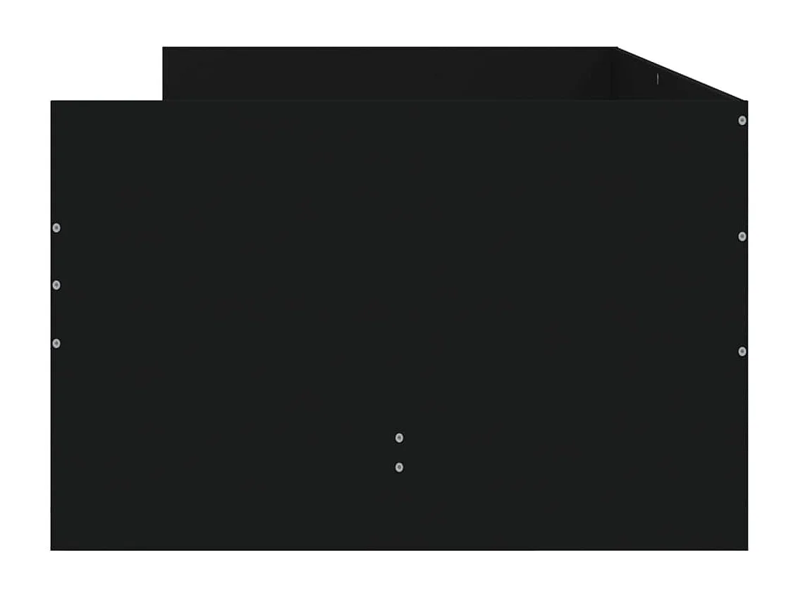 Bettgestell mit Schubladen Schwarz 100x200 cm