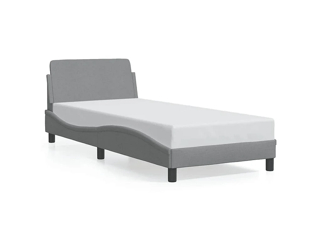 Giroletto Dover Grigio Chiaro 90x200 cm Tessuto