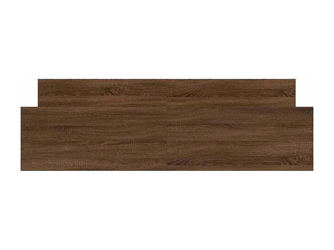 Cadre de lit sans matelas chêne marron 200x200 cm