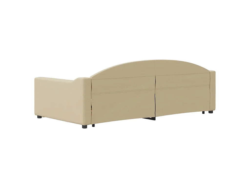 Sofá cama nido tela crema 100x200 cm