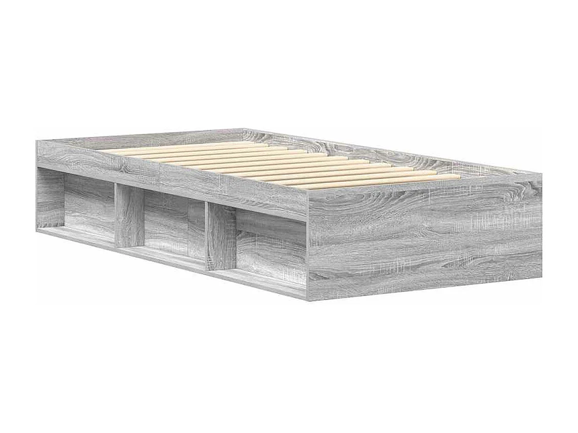 Bettgestell Grau Sonoma 90x200 cm