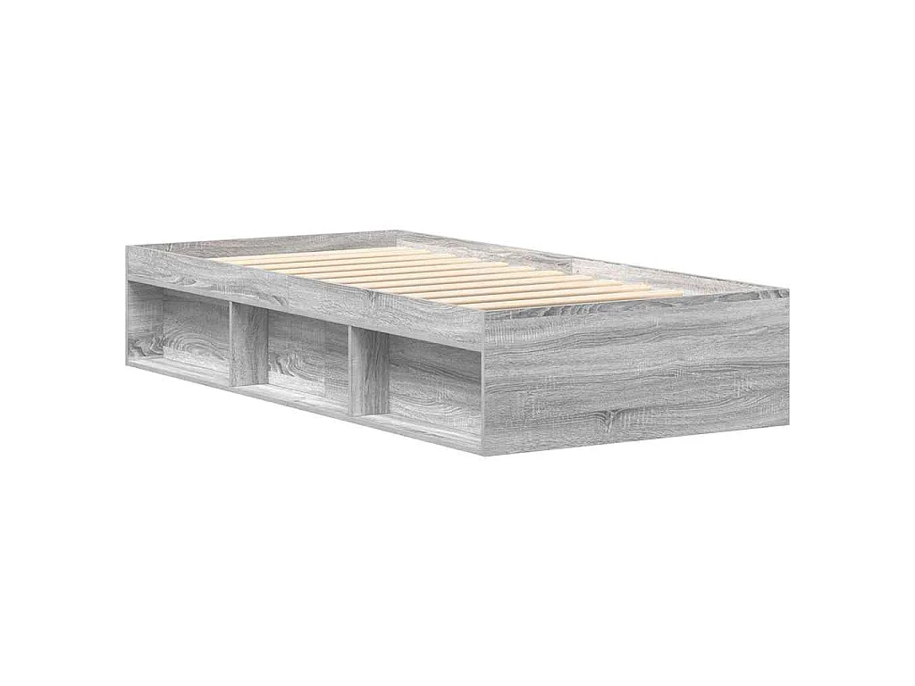Cadre de lit sans matelas sonoma gris 90x200 cm