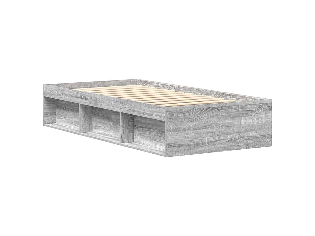 Cadre de lit sans matelas sonoma gris 90x200 cm