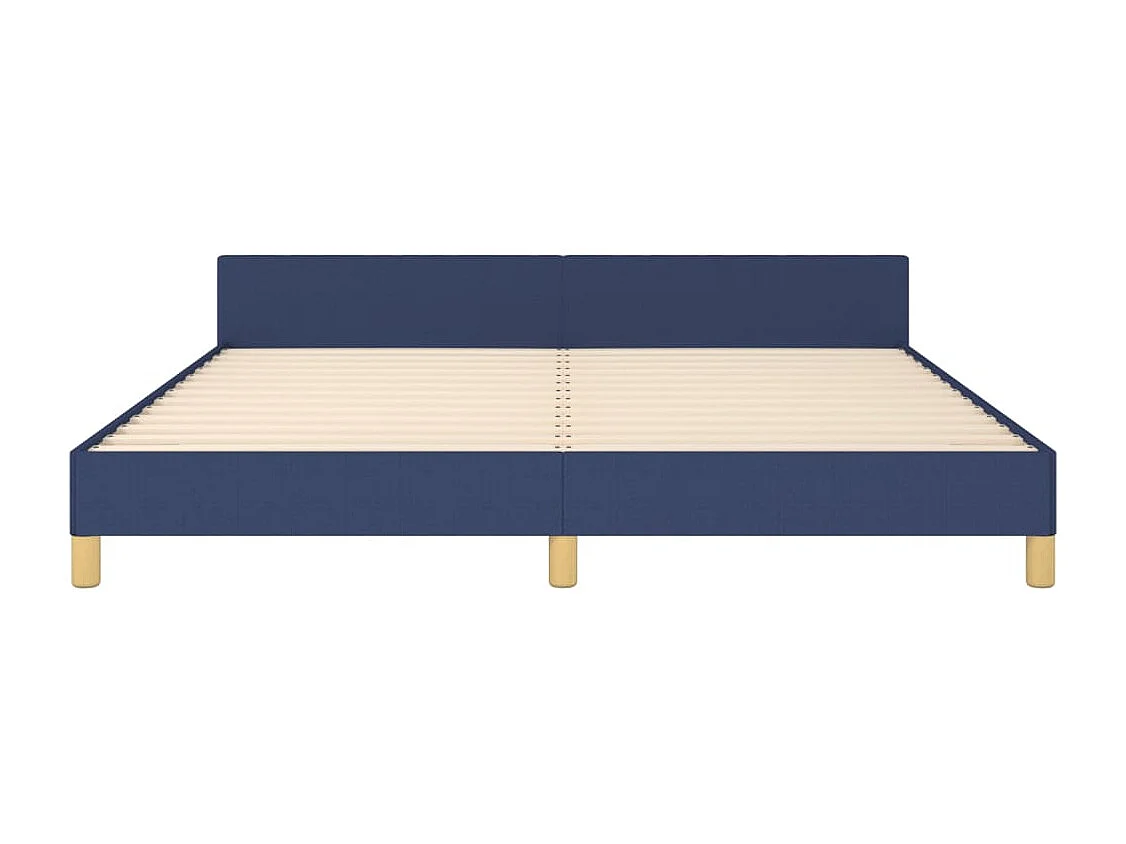 Bedframe zonder matras stof blauw 160x200 cm