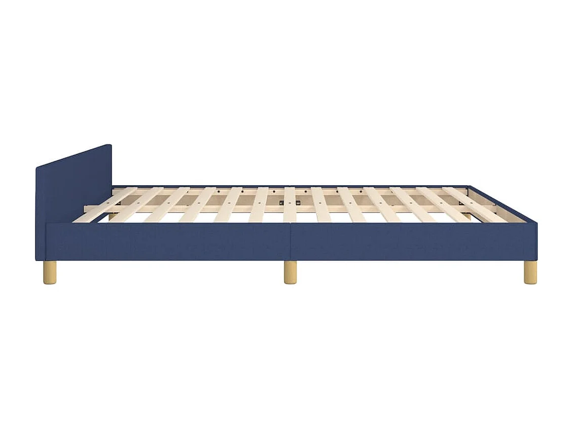 Bedframe zonder matras stof blauw 160x200 cm