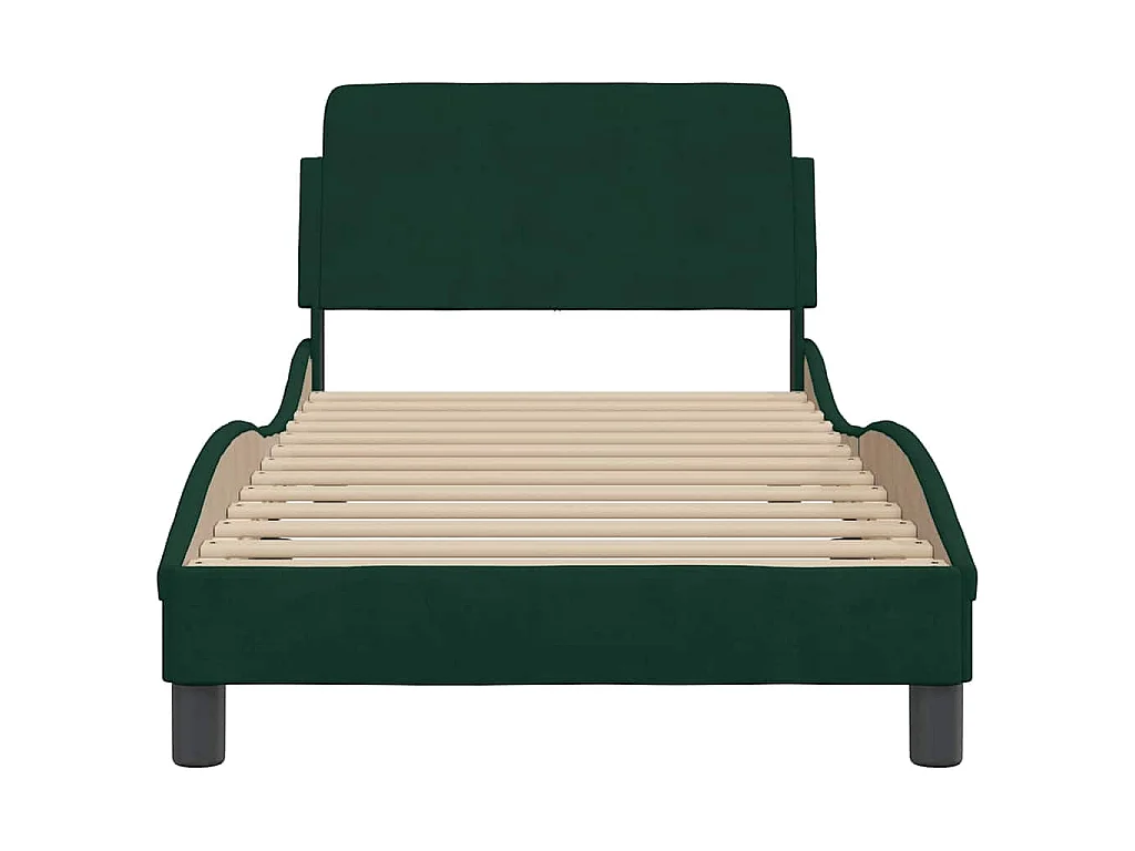 Giroletto Dover Verde Scuro 90x190 cm in Velluto