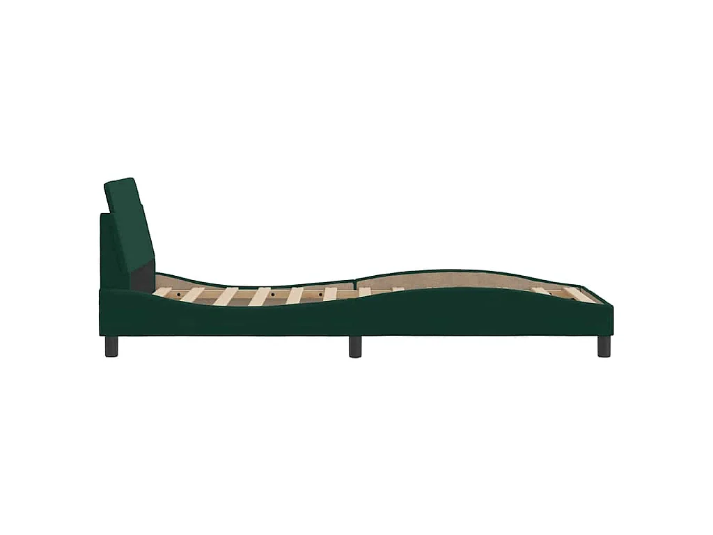 Giroletto Dover Verde Scuro 90x190 cm in Velluto