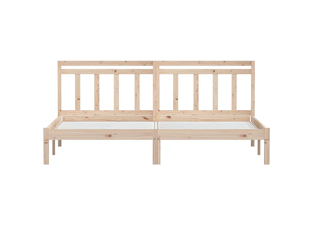 Cadre de lit sans matelas bois massif