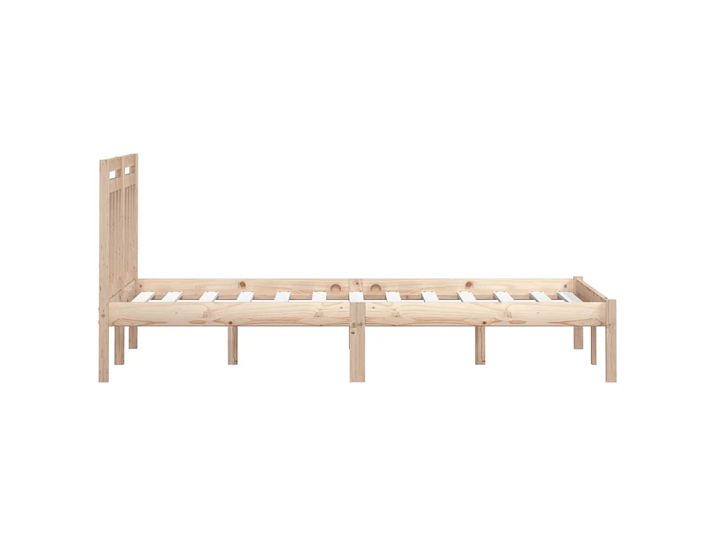 Cadre de lit sans matelas bois massif