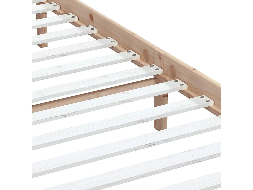 Cadre de lit sans matelas bois massif