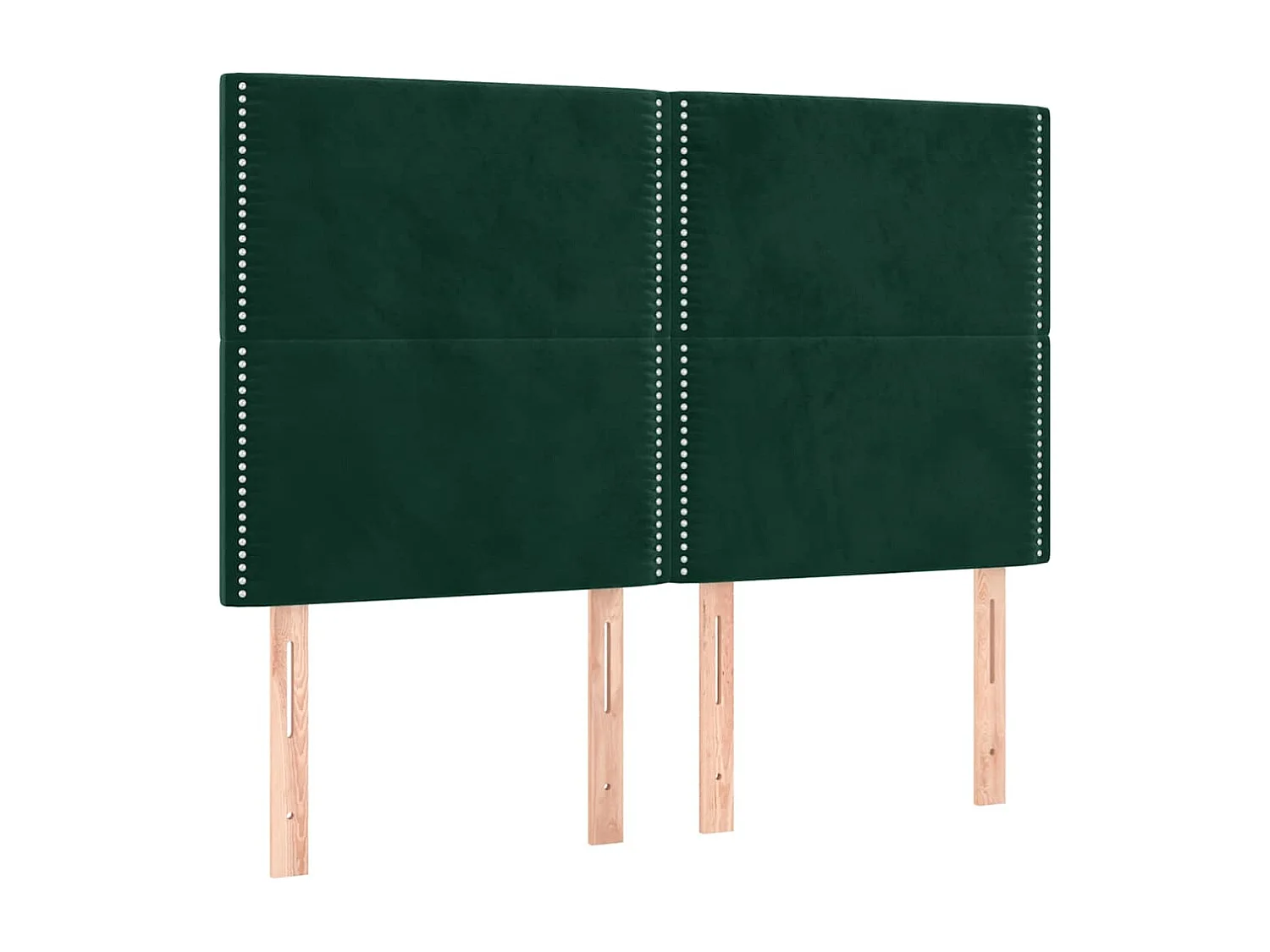 Bettgestell ohne Matratze Dunkelgrün 140x190 cm Samt