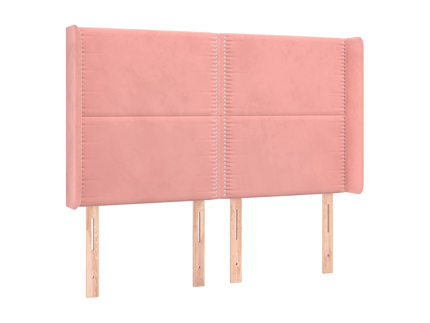 Boxspring met matras en LED fluweel roze 140x200 cm