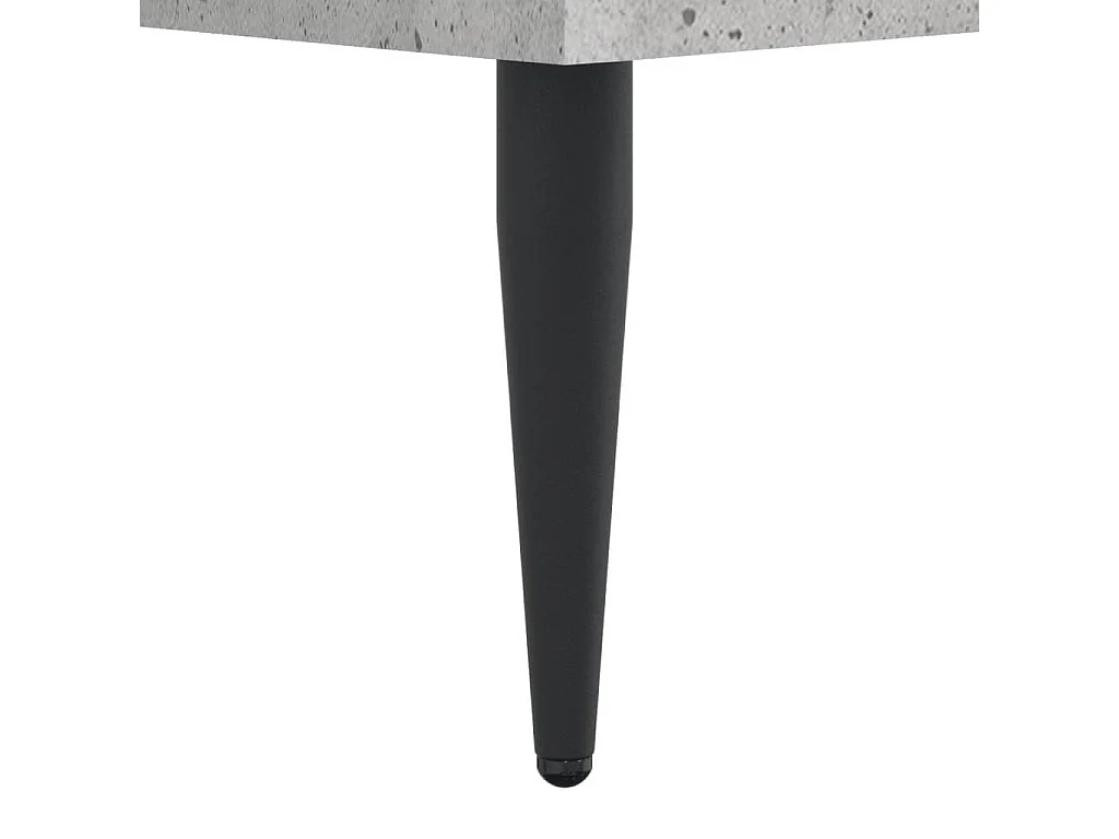 Cadre de lit sans matelas gris béton 90x190 cm