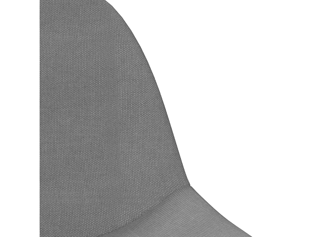 Tabourets de bar lot de 2 gris tissu