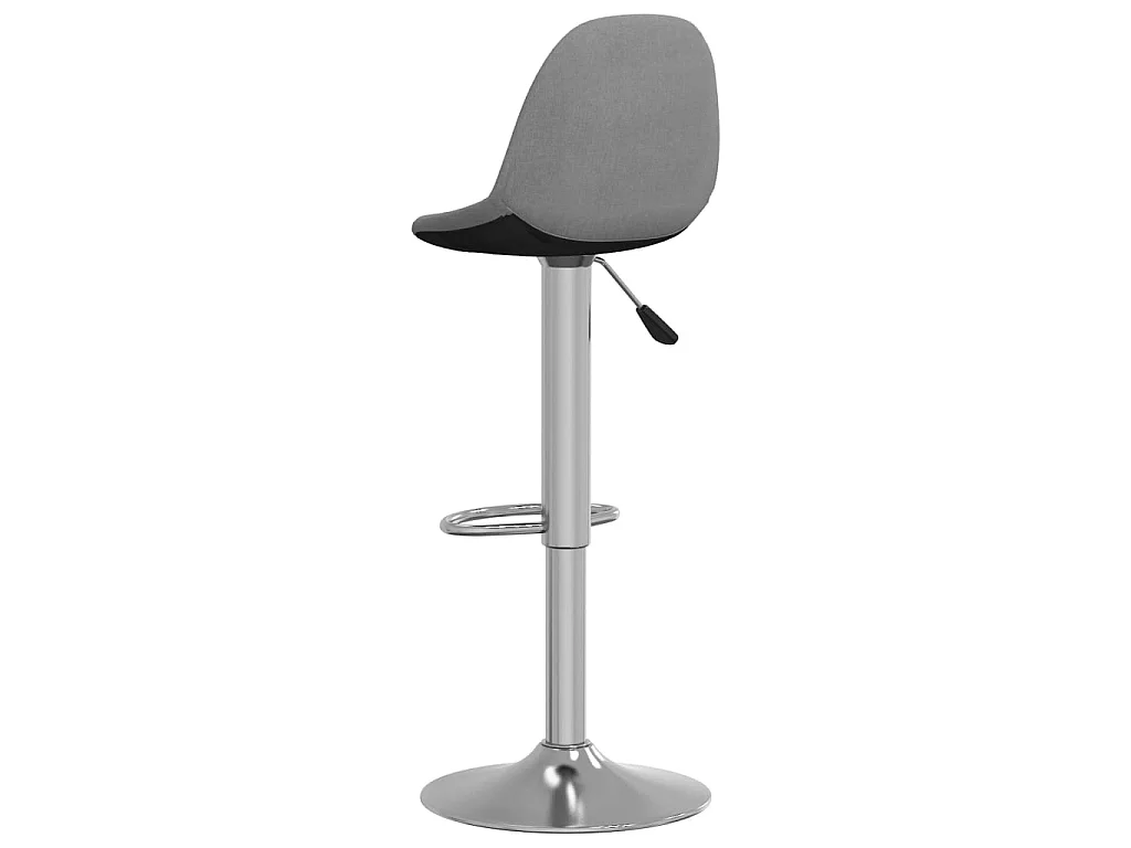 Sgabelli da Bar 2 pz in Tessuto Grigio