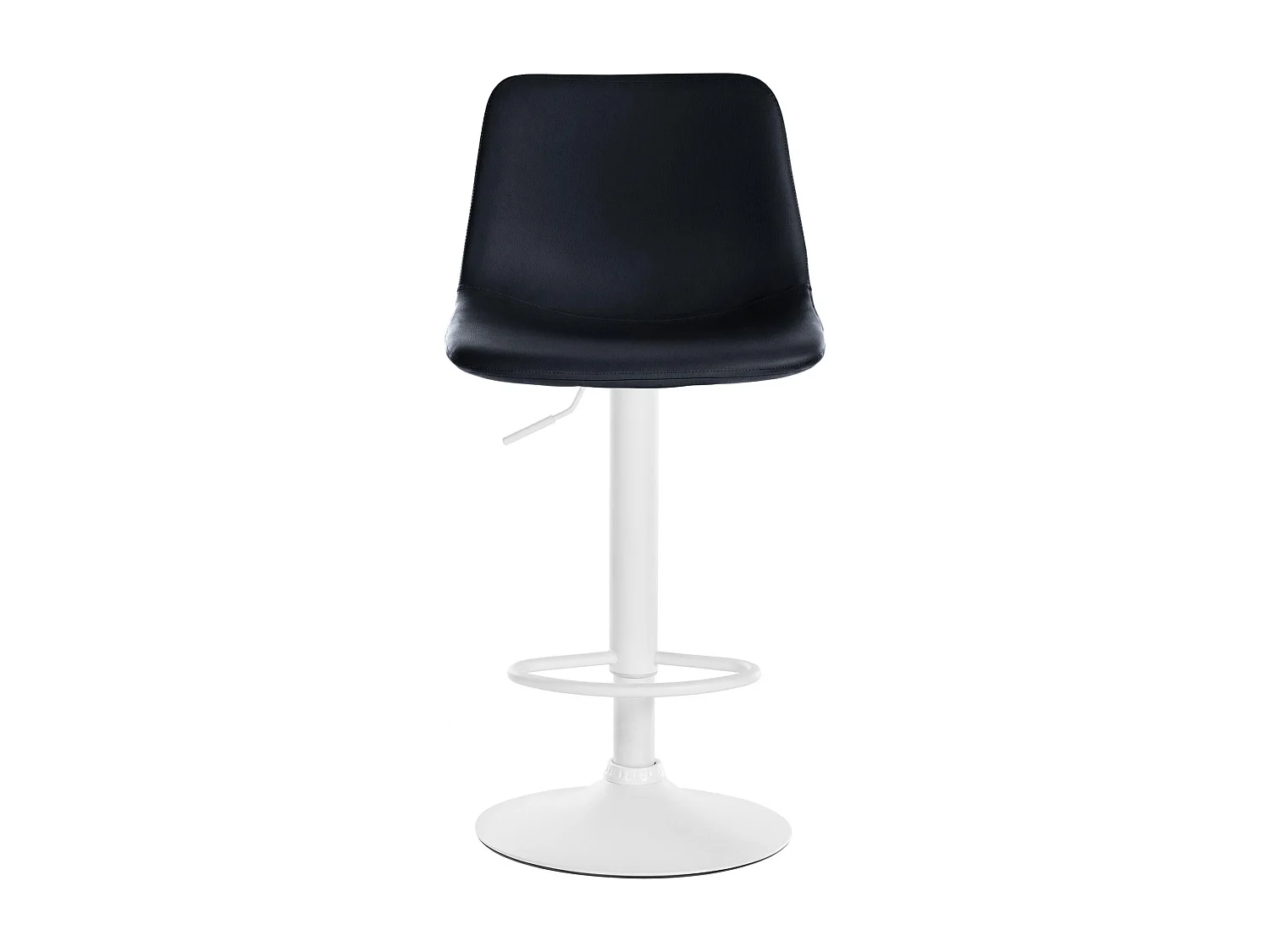Tabouret de bar - Similicuir & Métal - Noir - Divo