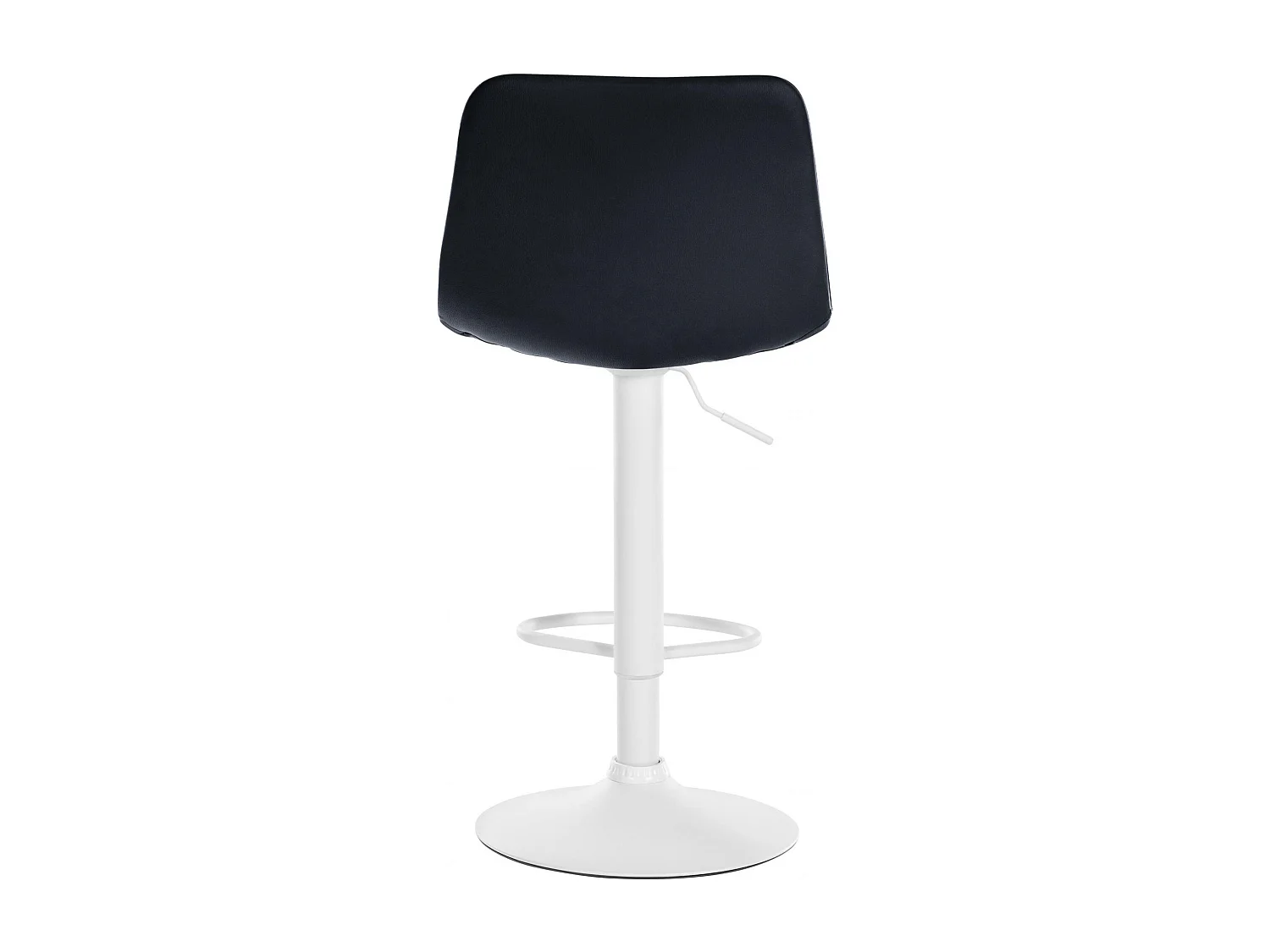 Tabouret de bar - Similicuir & Métal - Noir - Divo
