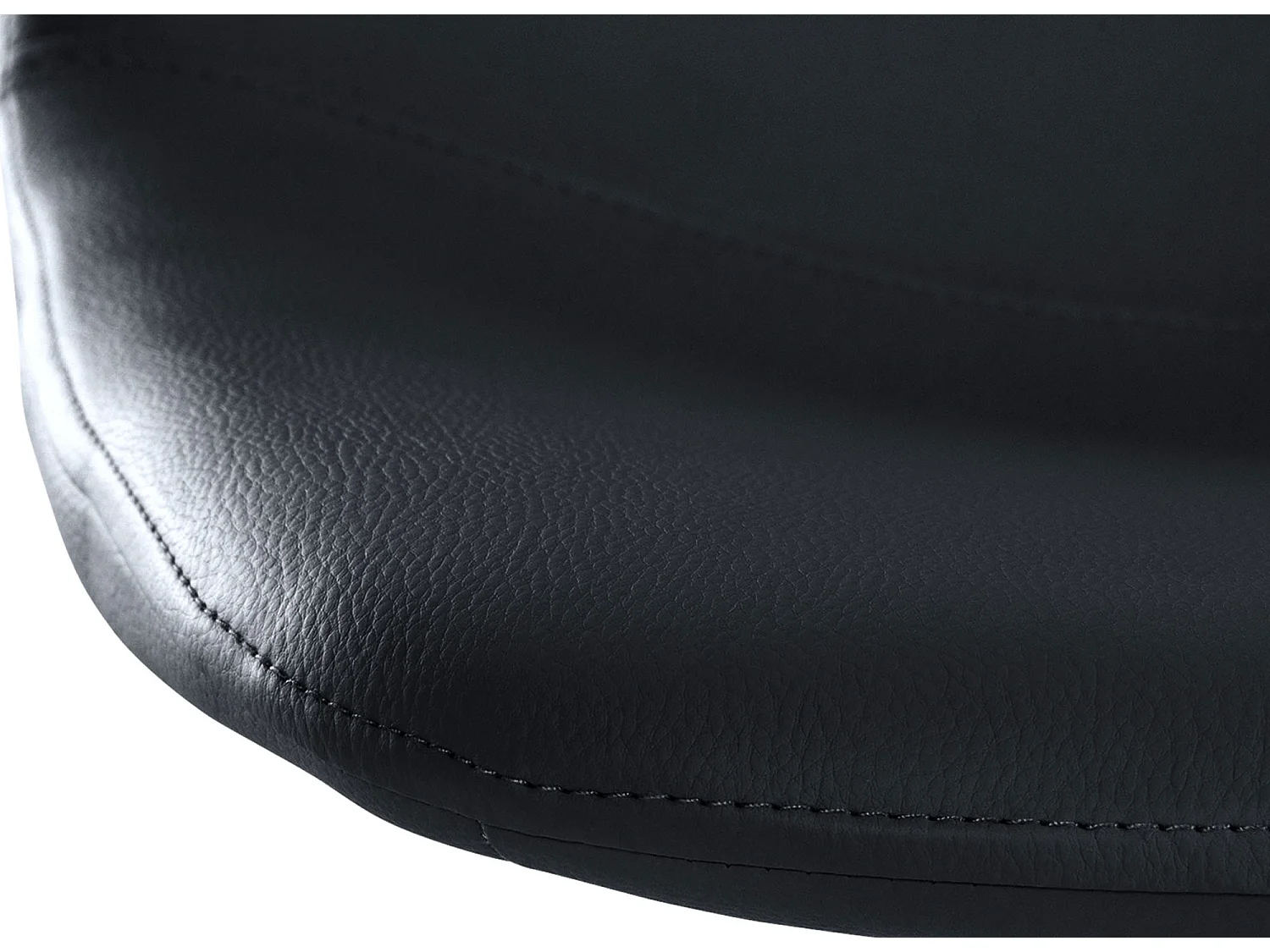 Tabouret de bar - Similicuir & Métal - Noir - Divo