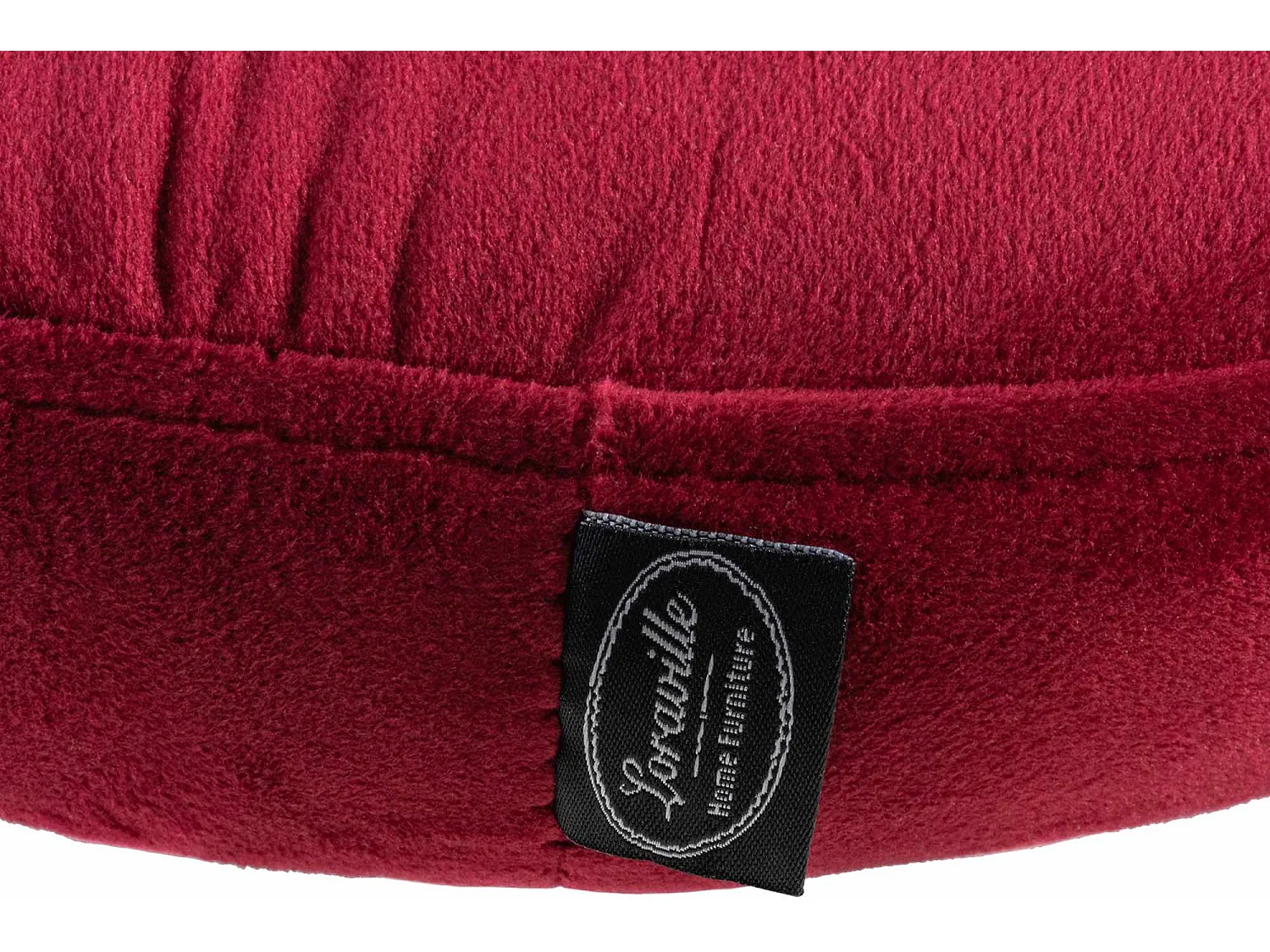 Tabouret de bar - Velours & Blanc - Rouge - Ponte