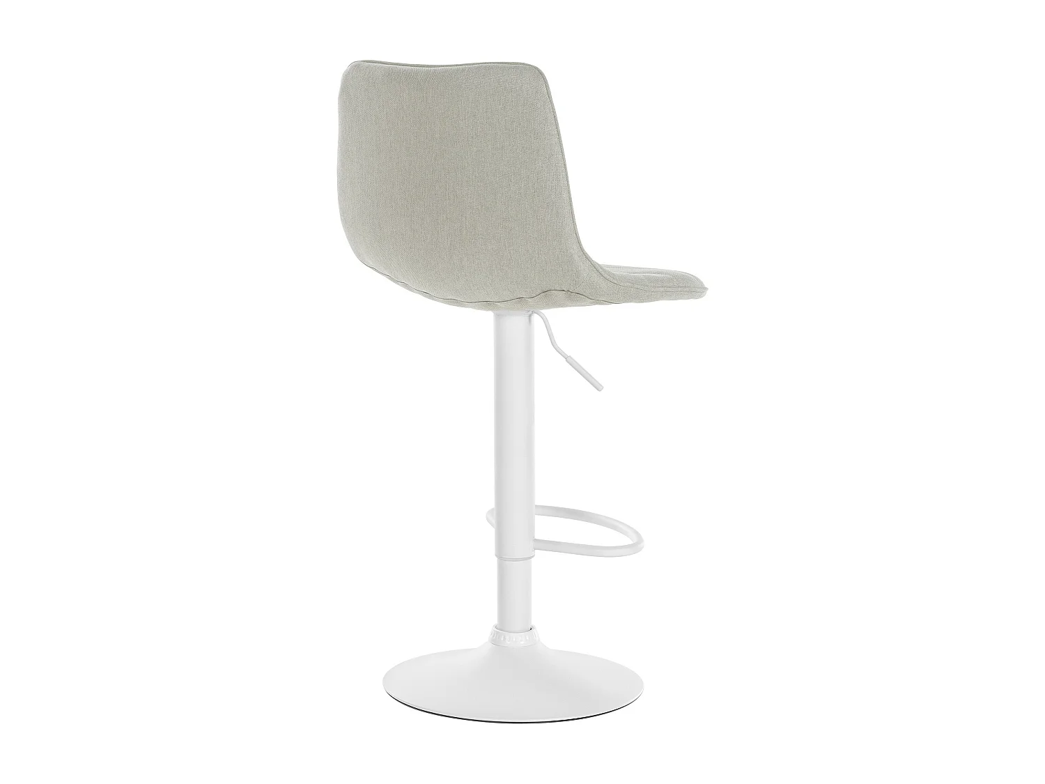 Barhocker - Stoff & Metall - creme - Lex