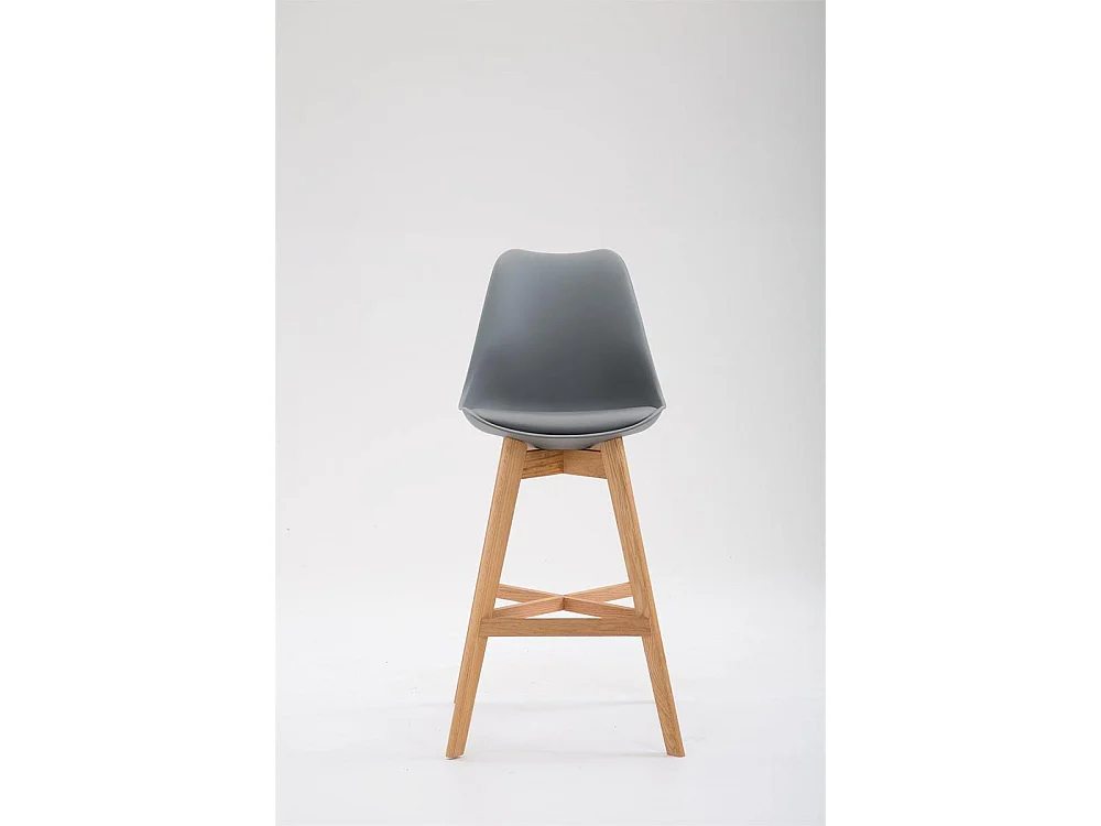 Tabouret de bar - Plastique & Nature - Gris - Cannes