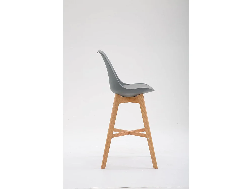 Tabouret de bar - Plastique & Nature - Gris - Cannes
