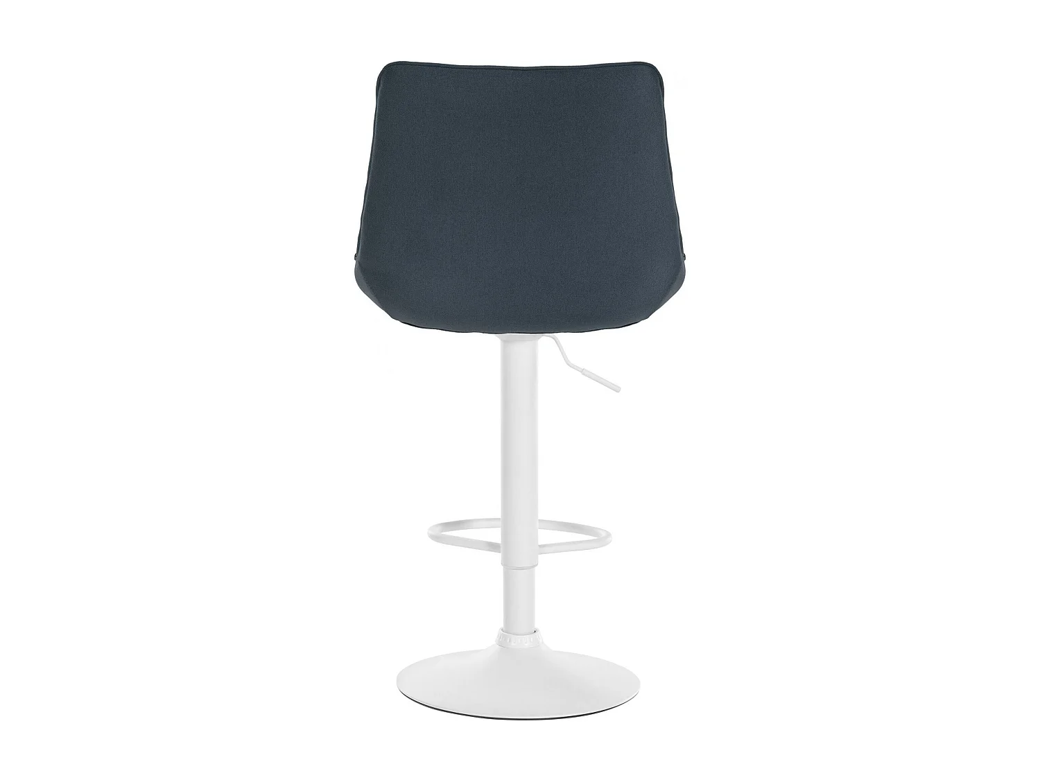 Tabouret de bar - Tissu & Blanc - Gris foncé - Toni