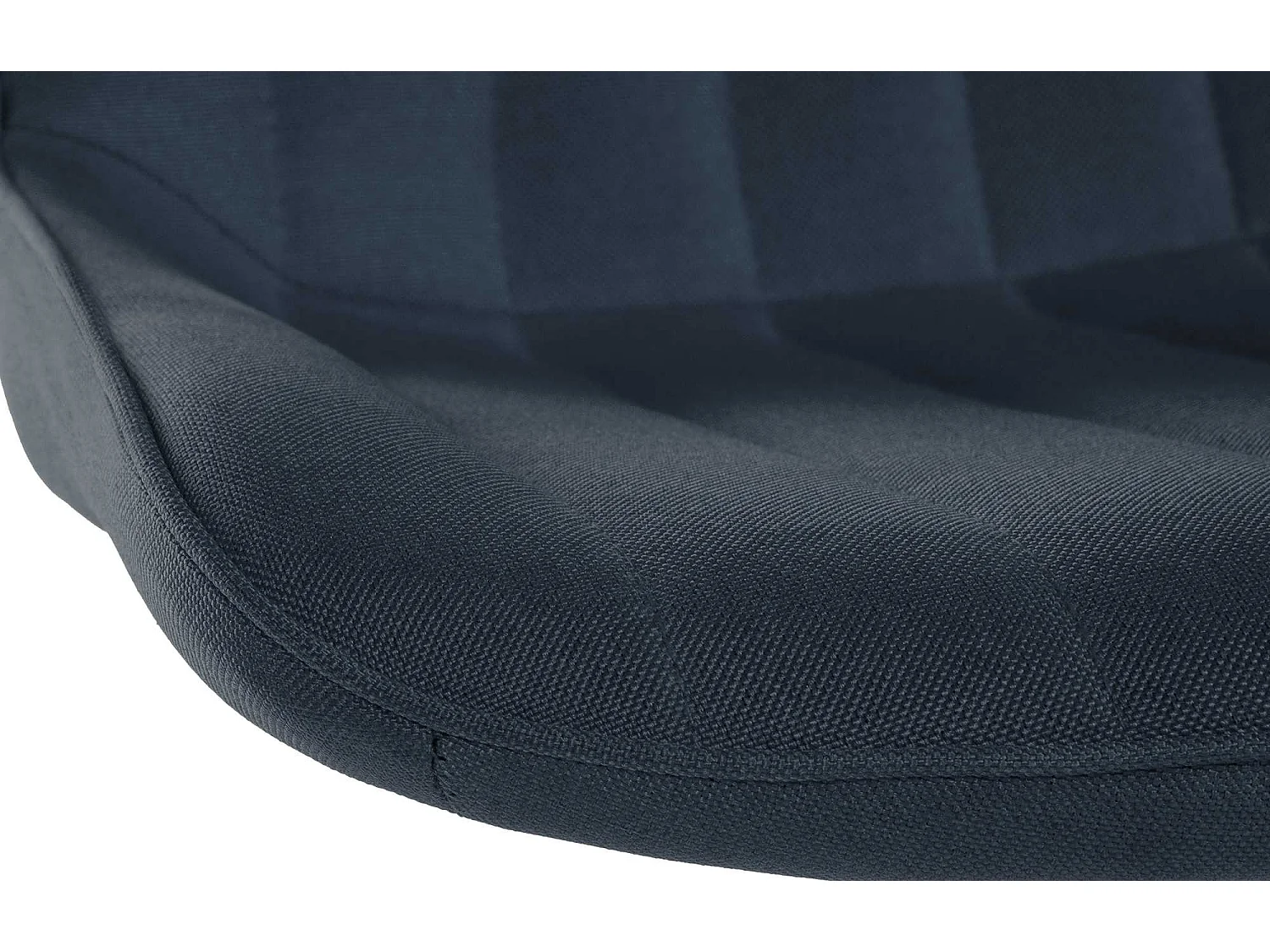 Tabouret de bar - Tissu & Blanc - Gris foncé - Toni