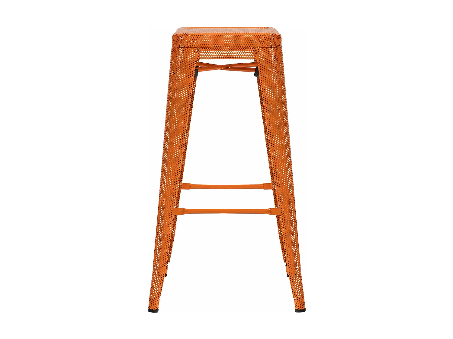 Tabouret de bar - Métal & Métal - Orange - Fletcher