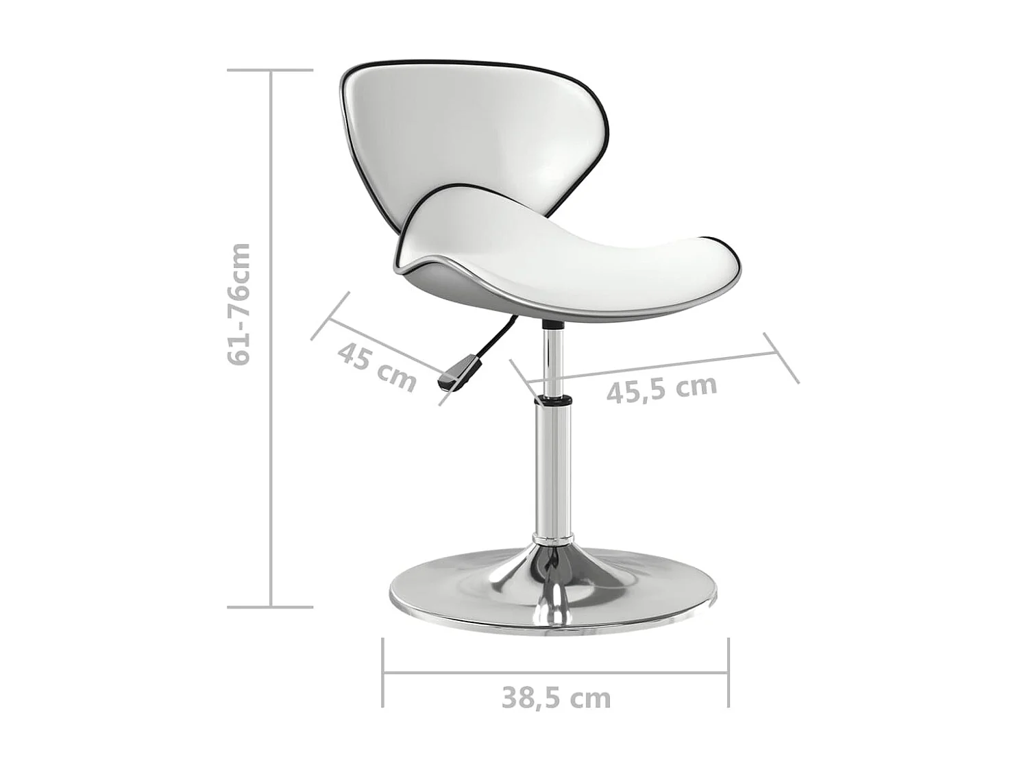 Tabouret de bar Blanc Similicuir