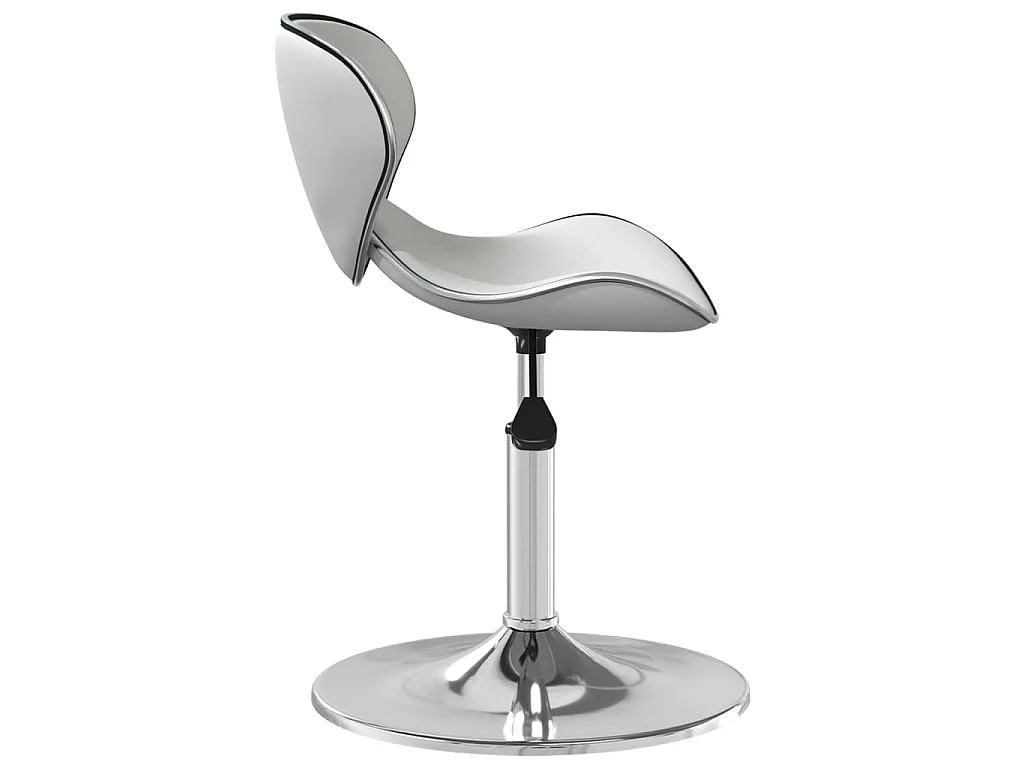 Taburete de cocina cuero sintético blanco