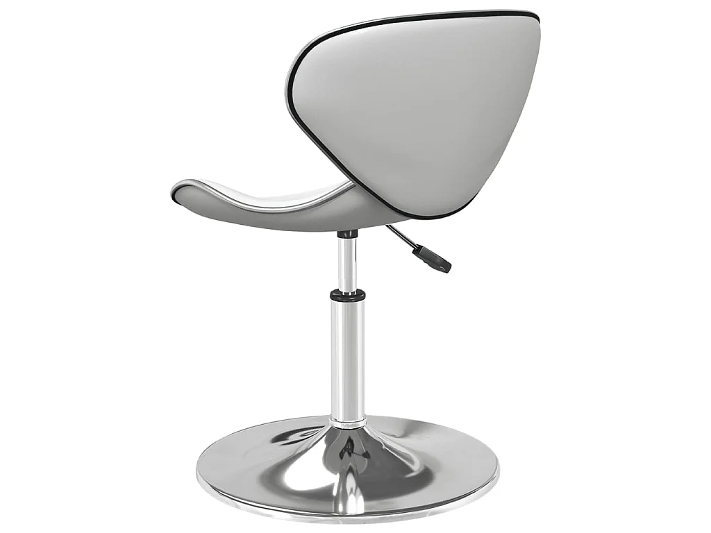 Taburete de cocina cuero sintético blanco