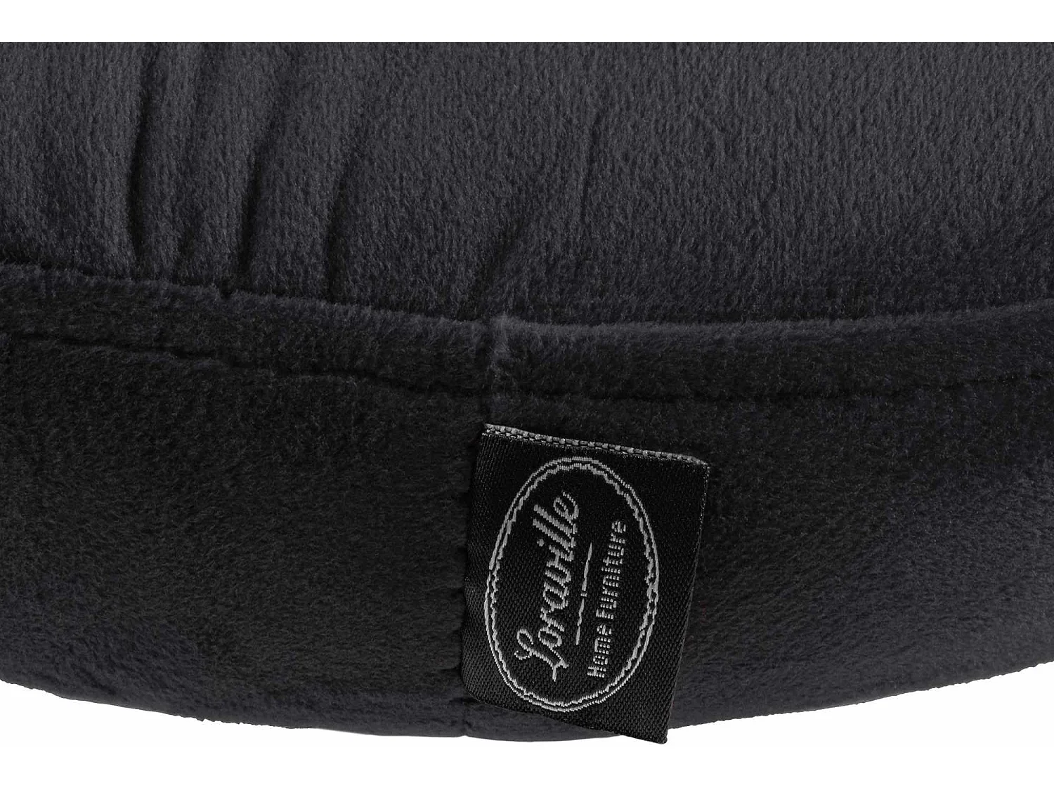 Lot de 2  Tabouret de bar - Velours & Métal blanc mat - Noir - Ponte