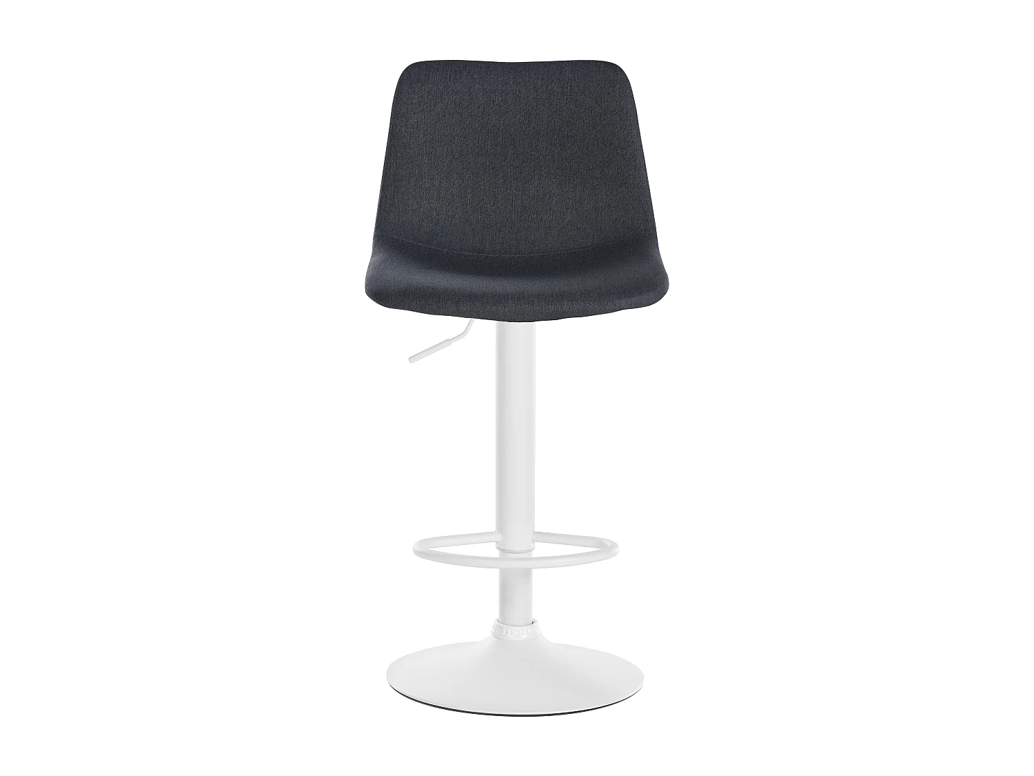 Tabouret de bar - Tissu & Métal - Gris foncé - Divo