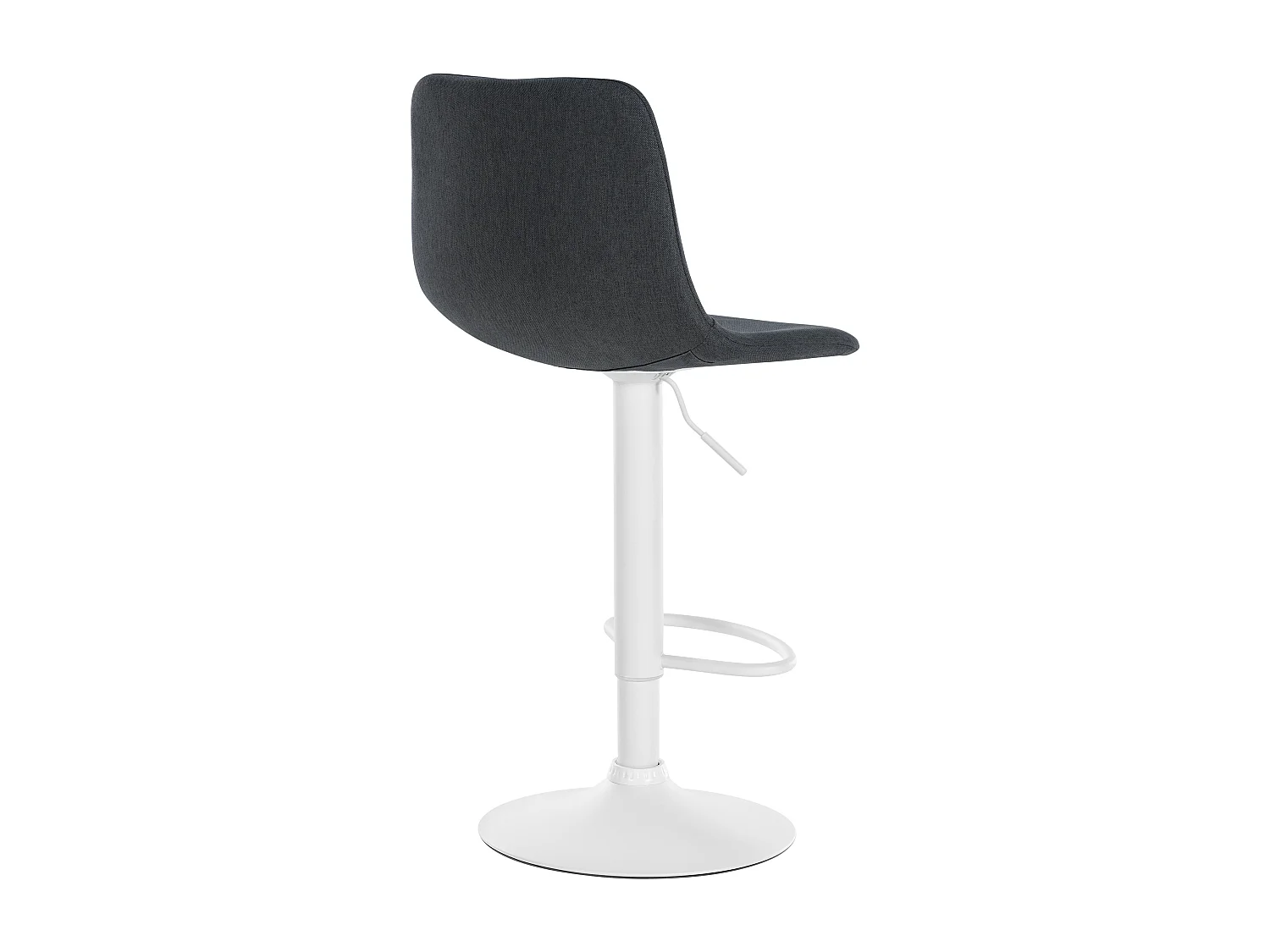 Tabouret de bar - Tissu & Métal - Gris foncé - Divo