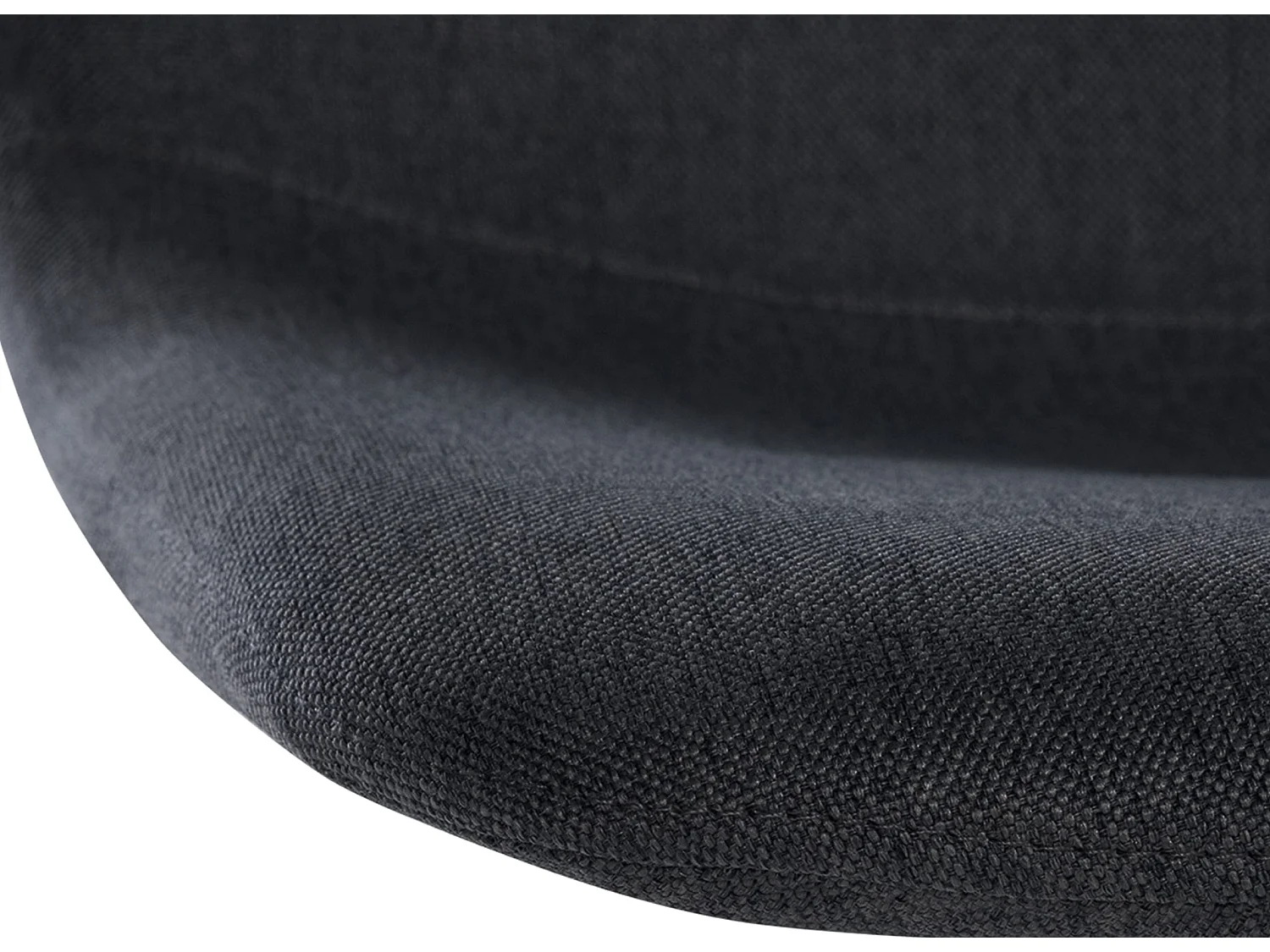 Tabouret de bar - Tissu & Métal - Gris foncé - Divo