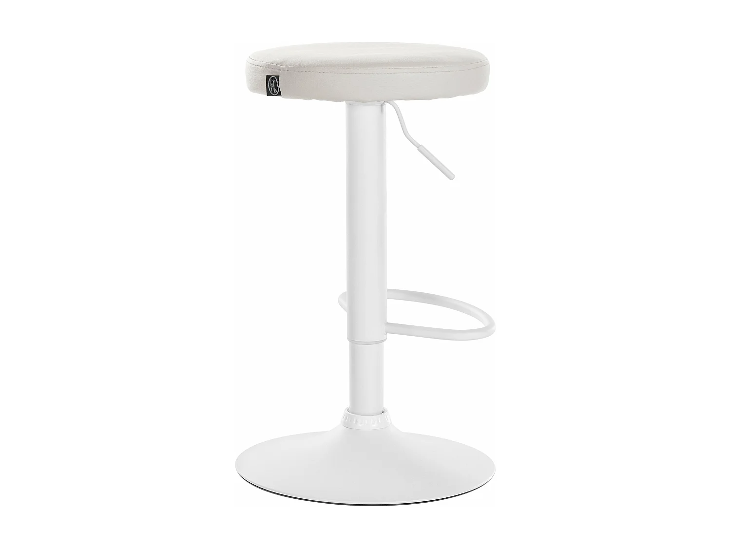 Tabouret de bar - Similicuir & Blanc - Blanc - Ponte