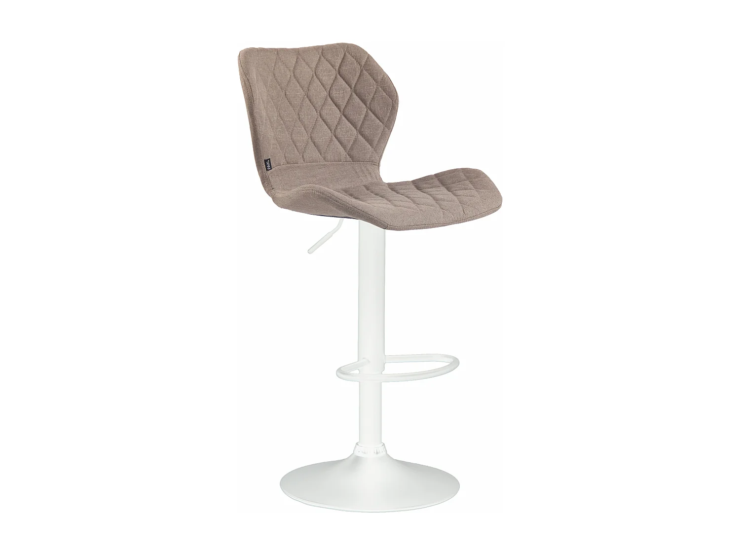 Tabouret de bar - Tissu & Métal - Taupe - Cork